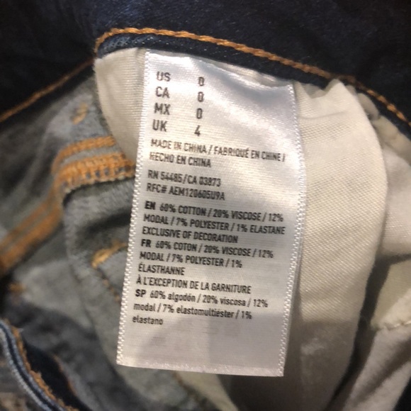 American Eagle Super Stretch Cutoff Denim Short Shorts - Picture 6 of 12